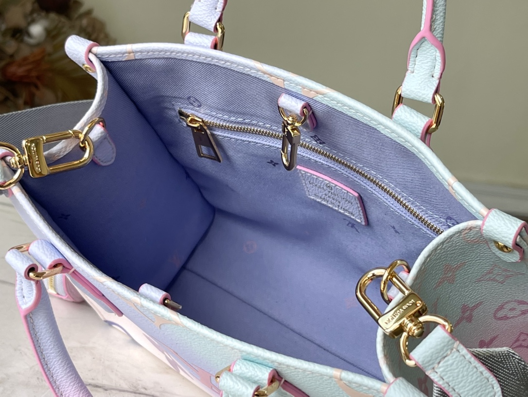 Louis Vuitton OnTheGo Small Bag in Pastel Tones - Image 8