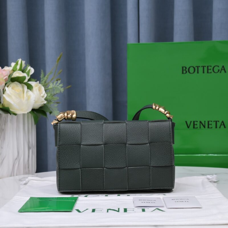 Bottega Veneta Padded Cassette Bag in Olive Green