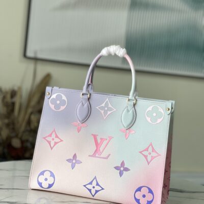 Louis Vuitton OnTheGo MM Medium Bag in Pastel Tones