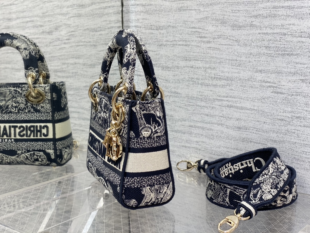 Lady Dior Tiger Embroidery Mini Bag - Image 5