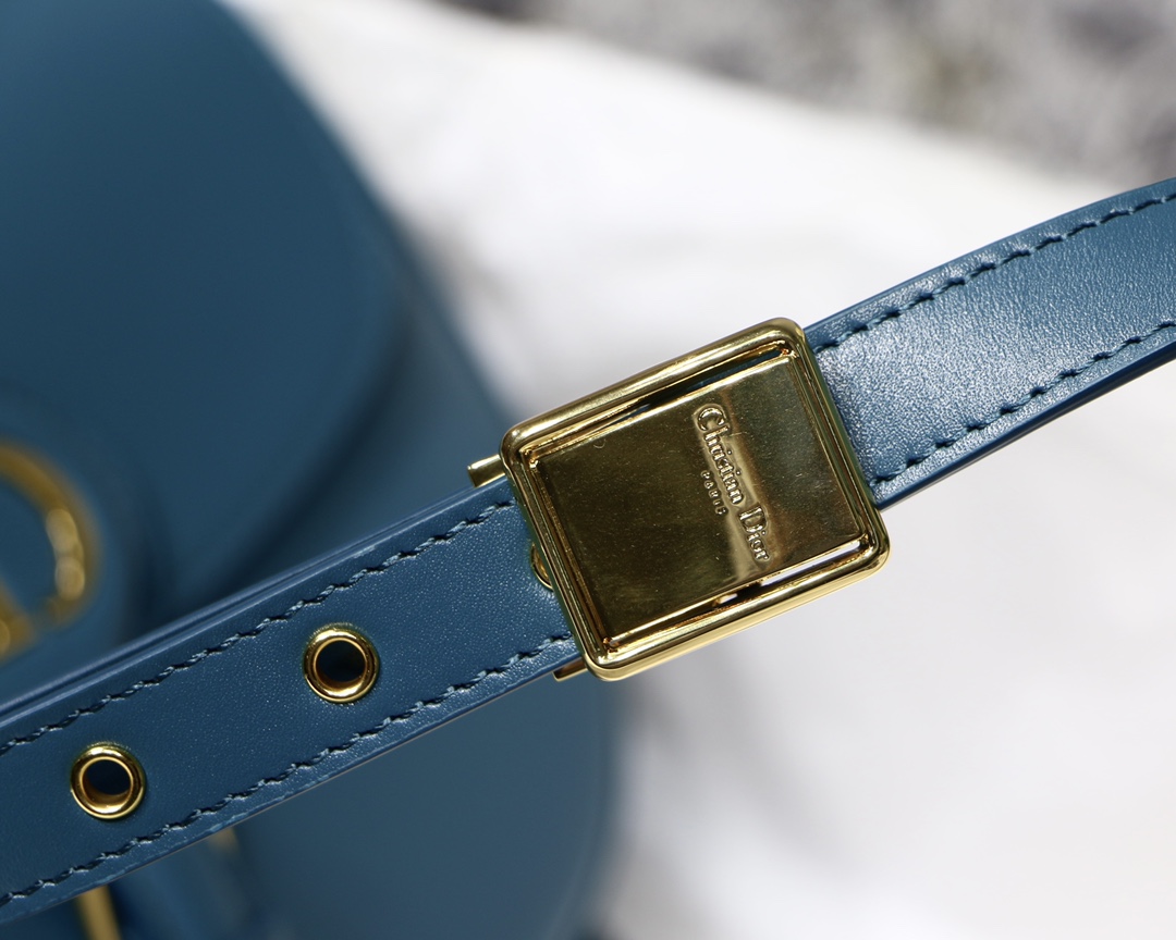 Dior Medium Bobby Bag in Deep Sea Blue Calfskin - Image 8