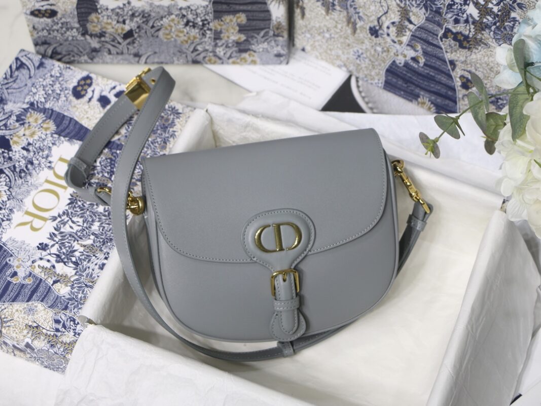 Dior Medium Bobby Bag in Rock Grey Leather