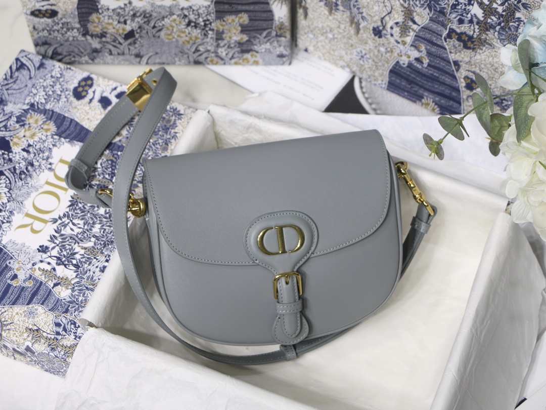 Dior Medium Bobby Bag in Rock Grey Leather