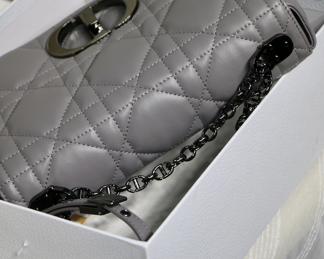 Dior Medium Grey Caro Bag - Image 7