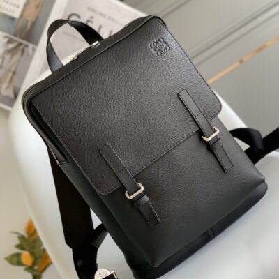 Loewe Military Style Backpack in Black