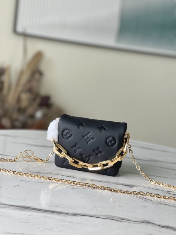 Louis Vuitton Black Mini Cossion Bag