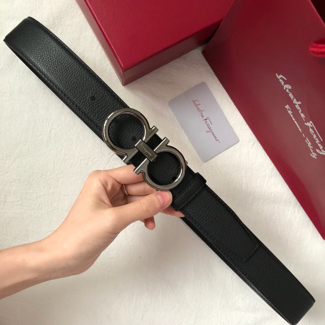 db9bf2_968ceb1d76084dddaf6a27998f9e2f00mv2.jpg Ferragamo Logo Buckle Leather Belt - Image 1