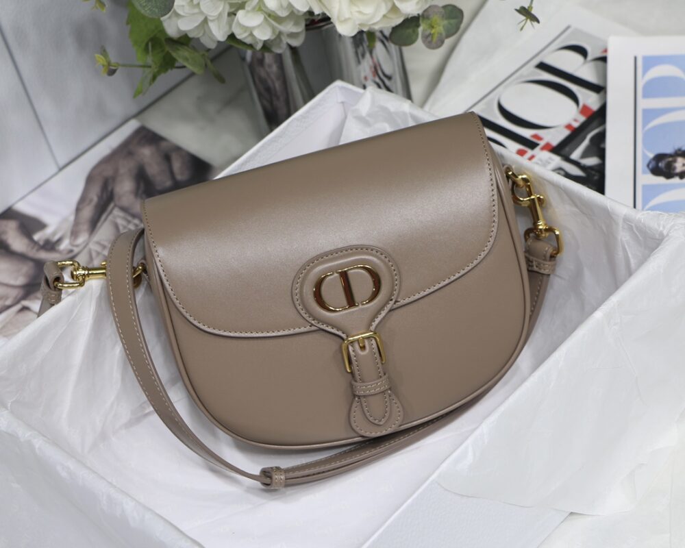 Dior Medium Bobby Bag in Warm Taupe Calfskin