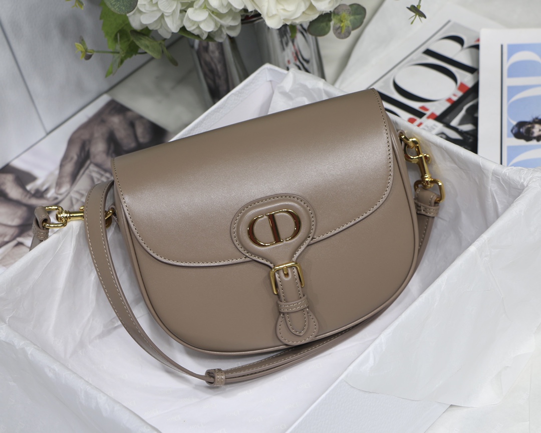Dior Medium Bobby Bag in Warm Taupe Calfskin