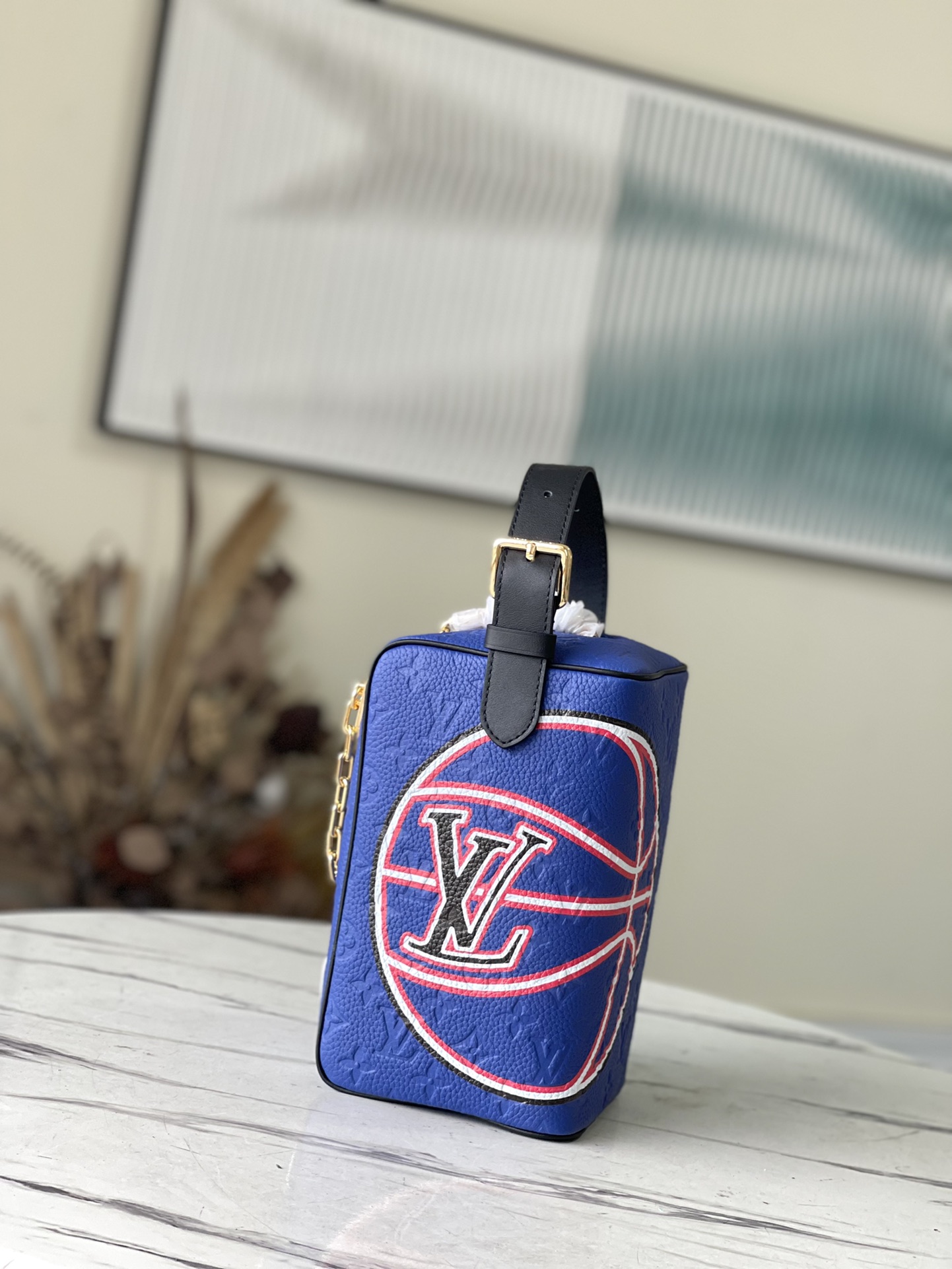 Louis Vuitton Dopp Kit Vanity Bag in Blue