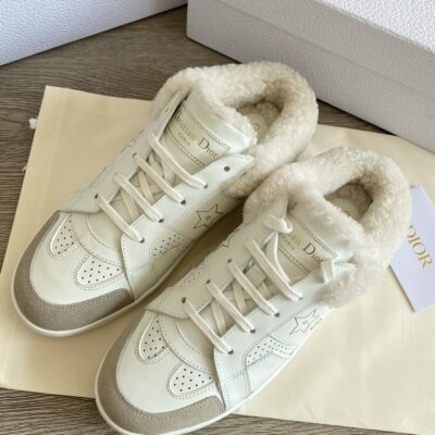 Dior Halfopen Back Wool Sneakers