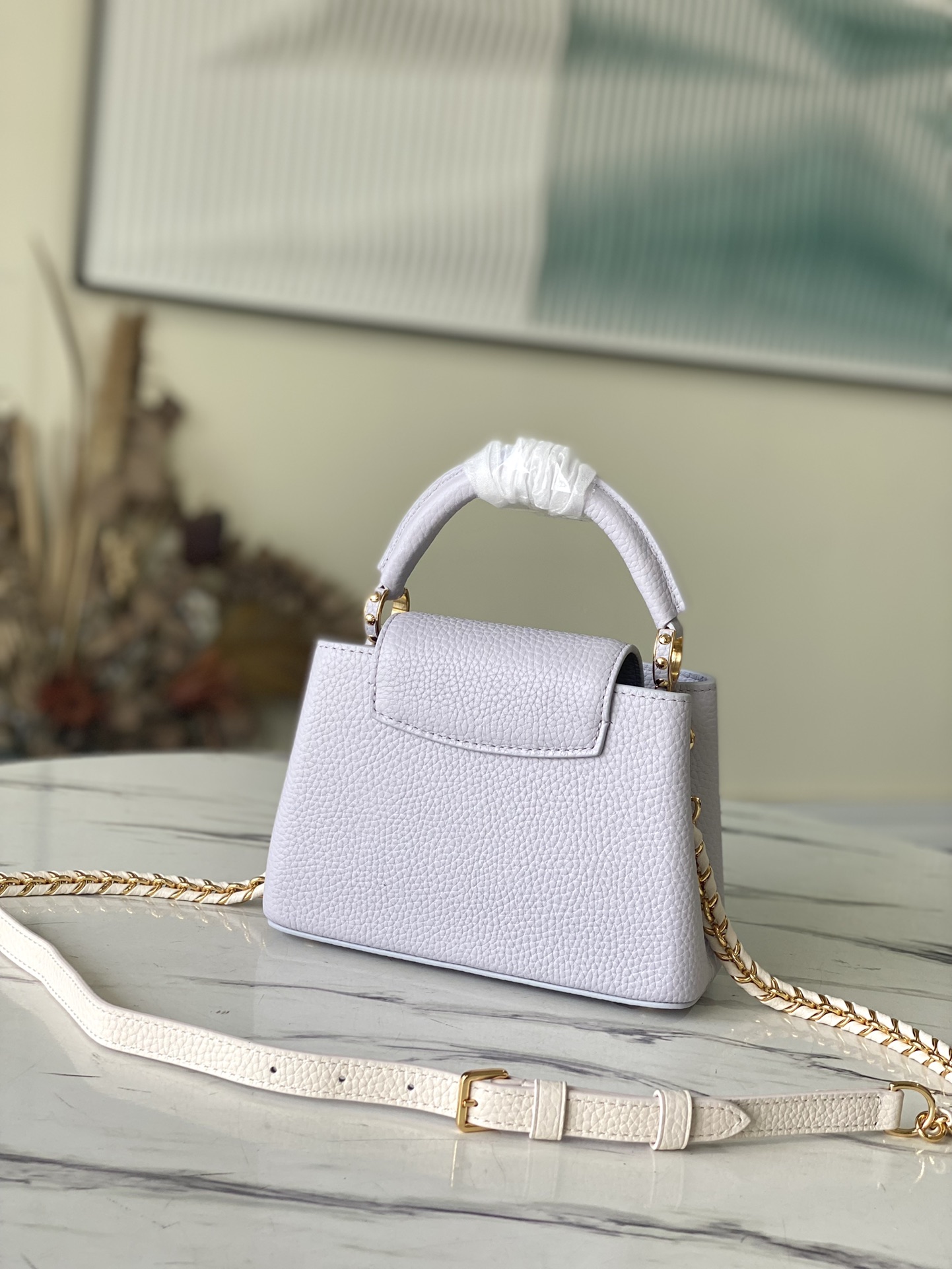 Louis Vuitton Capucines Mini Handbag in Light Violet - Image 3
