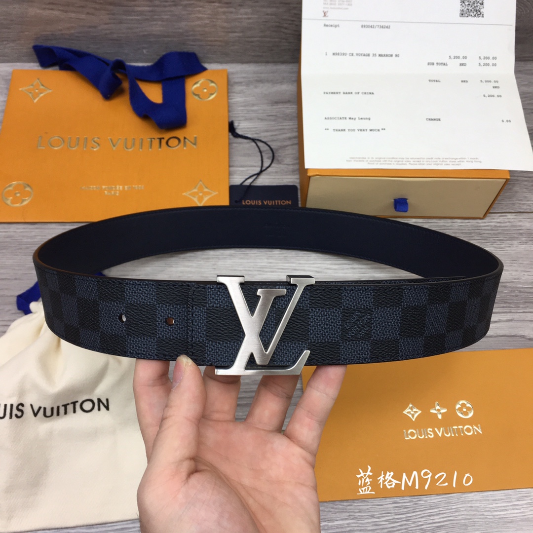 db9bf2_9ac909b0da5248359cc9f0a9e0e3ef5cmv2.jpg Louis Vuitton LV Letter Buckle 40mm Damier Canvas Belt - Image 1