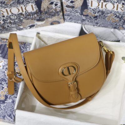 Dior Medium Bobby Bag in Caramel Leather