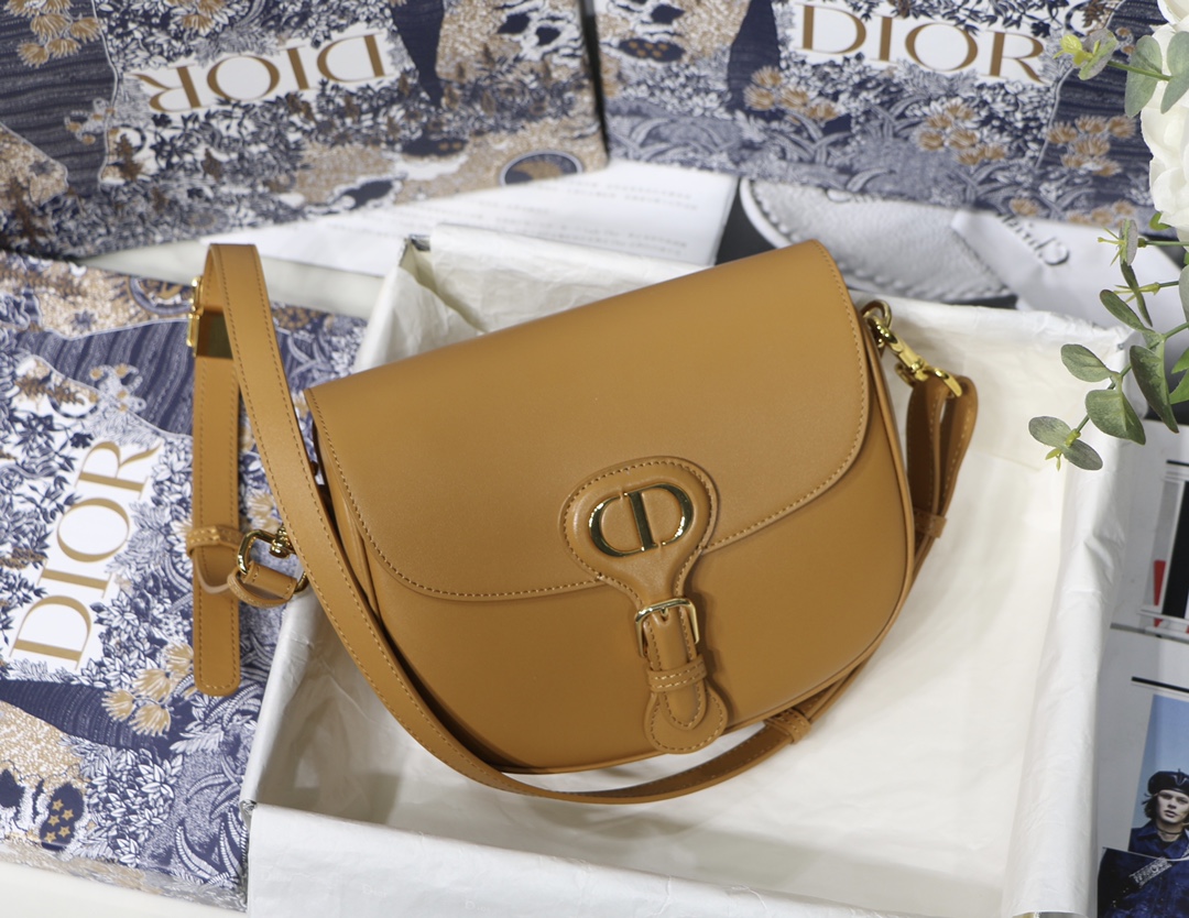 Dior Medium Bobby Bag in Caramel Leather