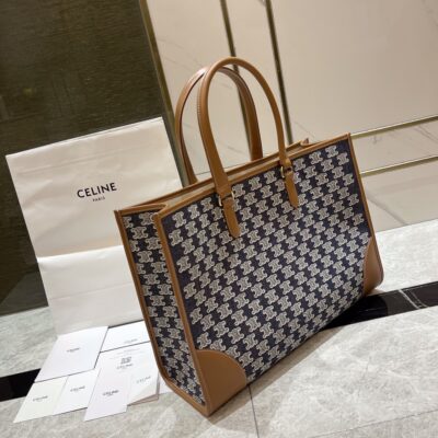 Celine Large Cabas Triomphe Tote Horizontal Bag