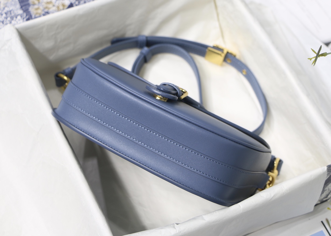 Dior Medium Bobby Bag in Retro Blue Leather - Image 6