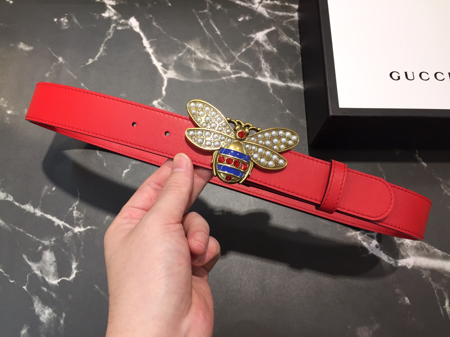 db9bf2_a444b14aecb5408ebf7cb4614aed1556mv2.jpg Gucci Queen Margaret Leather Belt - Image 1