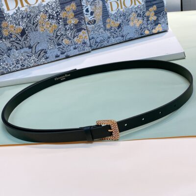 Dior D-Renaissance Pin Buckle Leather 17mm Belt