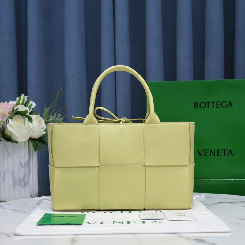 Bottega Veneta Arco Bag in Yellow Lambskin