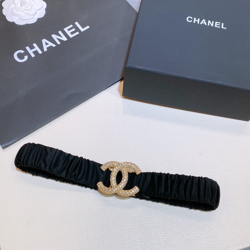 Chanel CC Buckle Elastic Belt