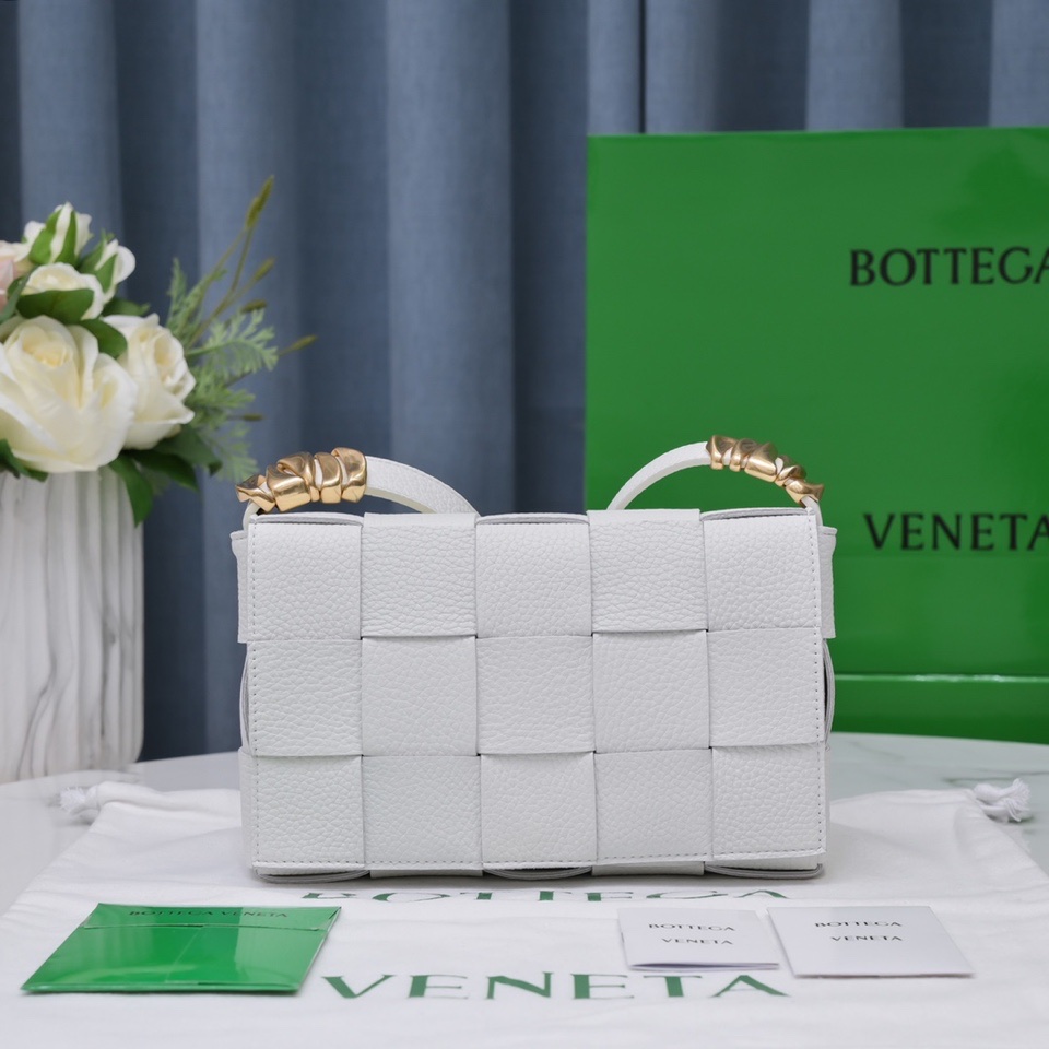 Bottega Veneta Padded Cassette Bag in White
