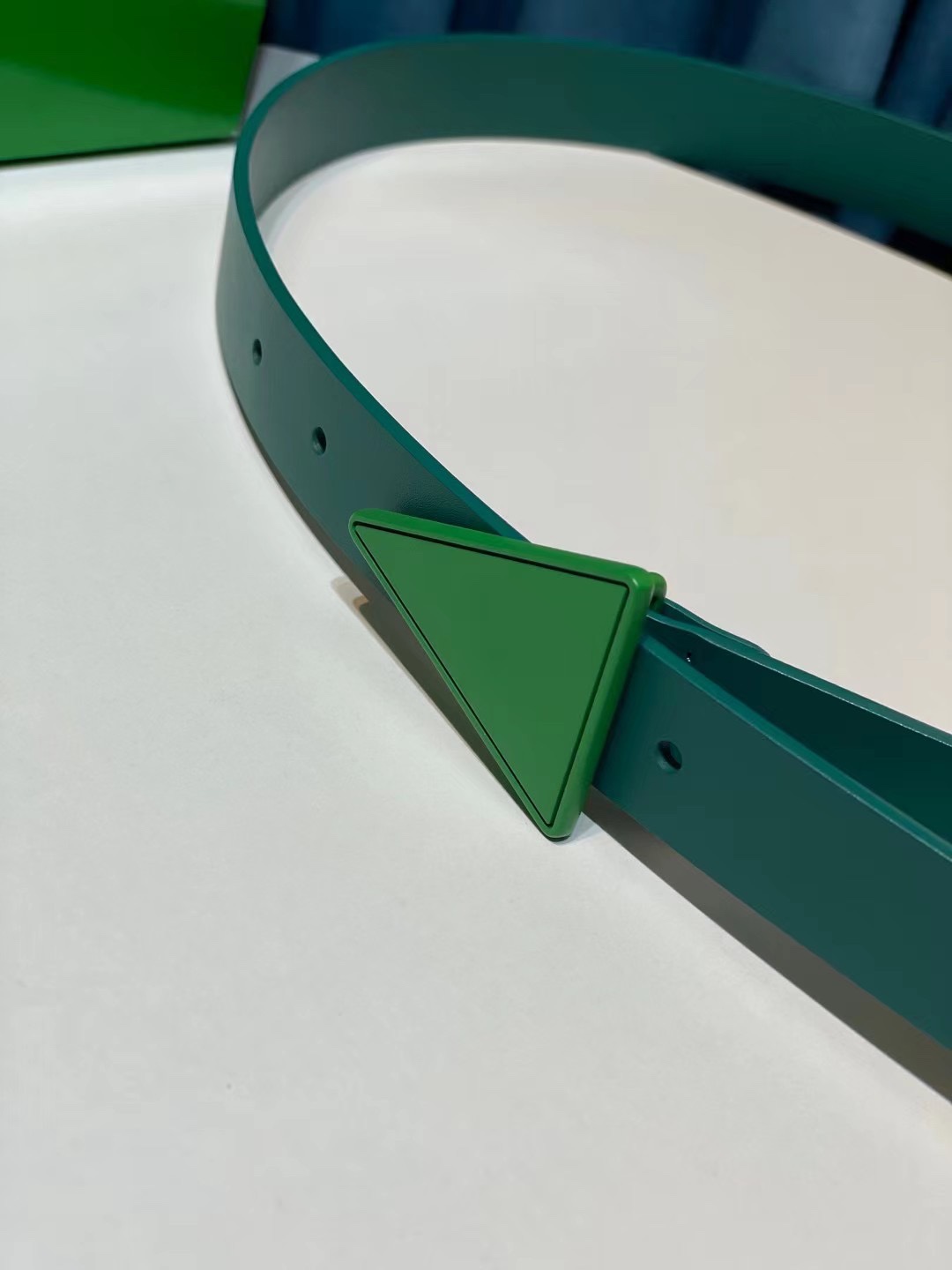 db9bf2_a98f9e87fece47c2b85ccc4d3fae2499mv2.jpg Bottega Veneta Triangular Buckle Leather Belt - Image 1