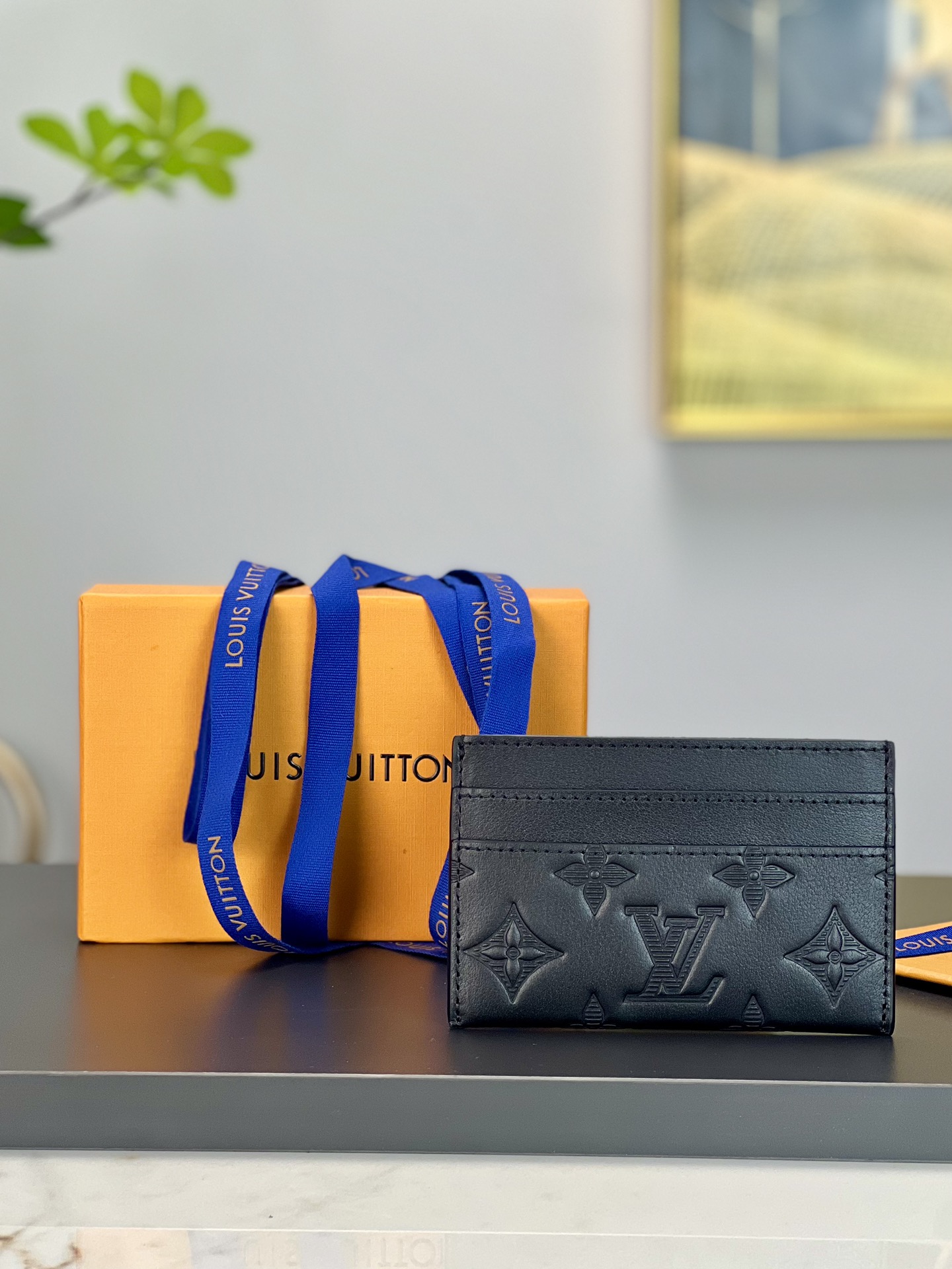 Louis Vuitton Card Holder in Monogram Eclipse