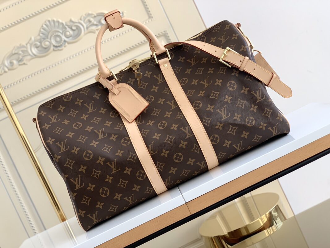 Louis Vuitton Classic Keepall 45 Bag in Damier Graphite Canvas
