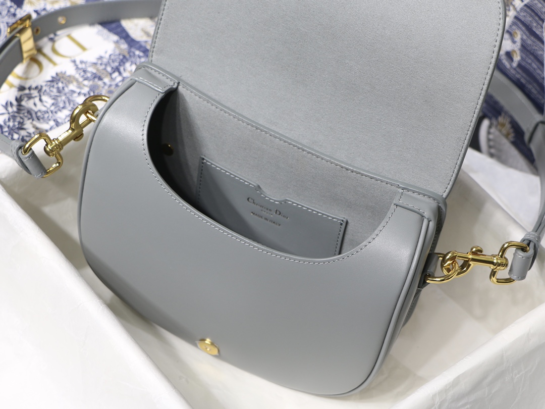 Dior Medium Bobby Bag in Rock Grey Leather - Image 8