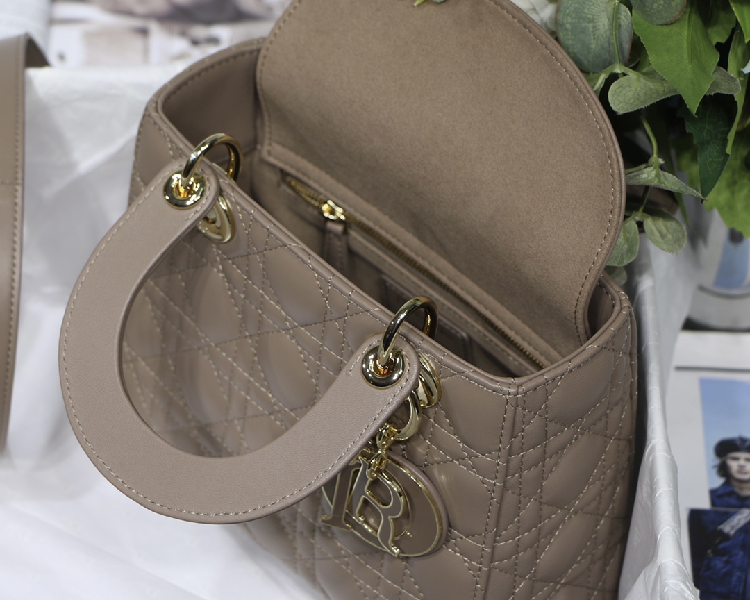 Lady Dior My ABC 20 Bag in Warm Taupe - Image 4