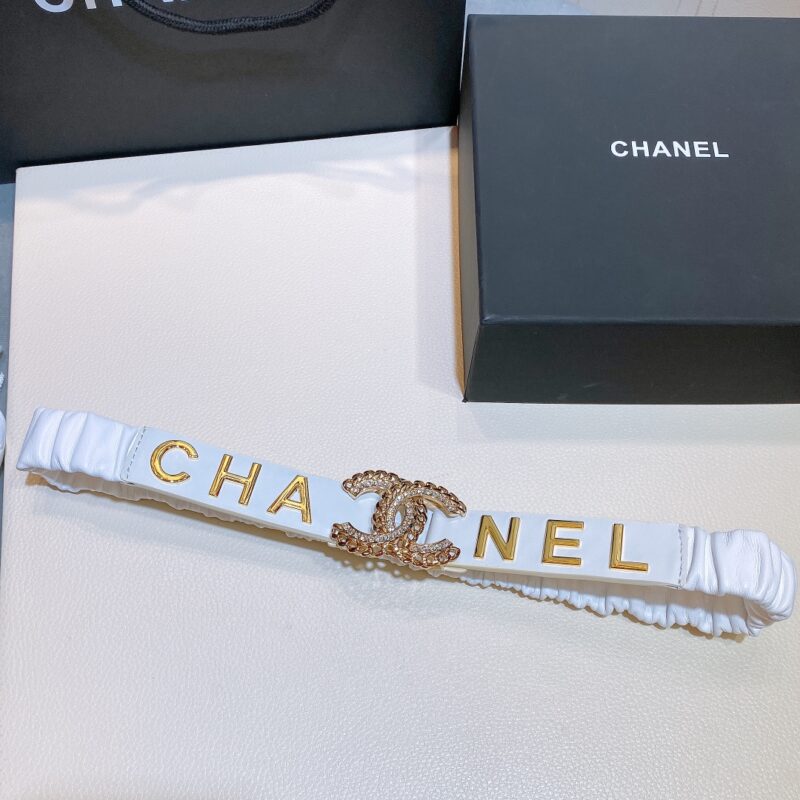 Chanel CC Buckle Elastic Belt