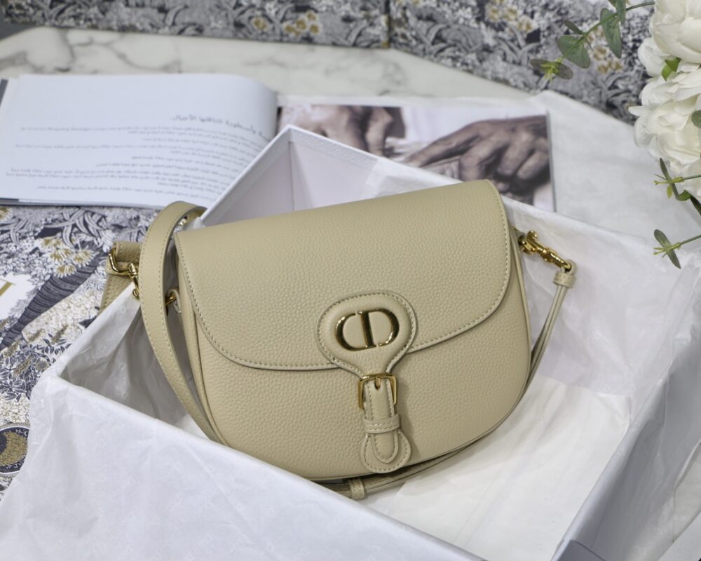Dior Medium Bobby Bag in Apricot Calfskin