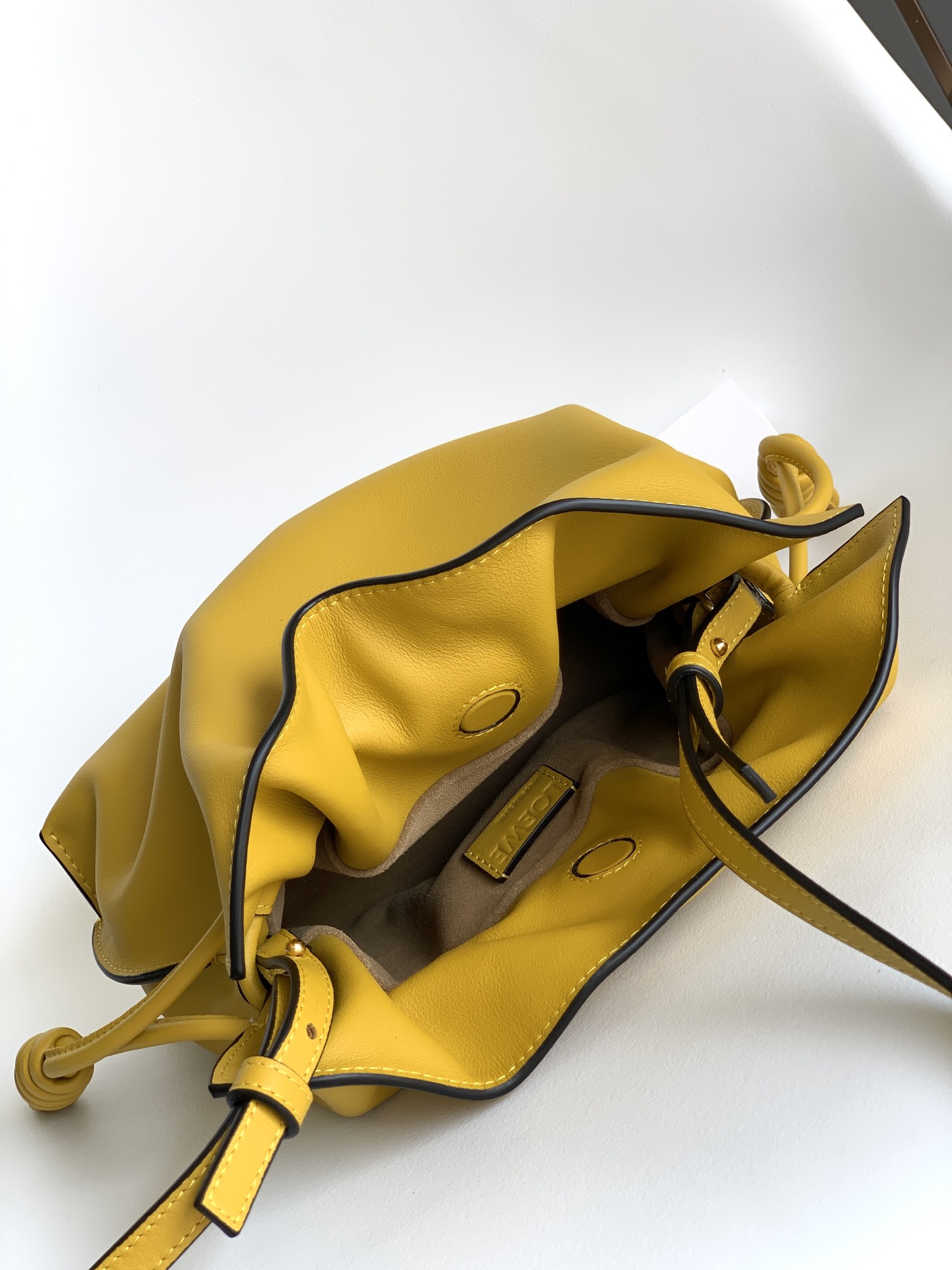 Loewe Small Flamenco Bag in Yellow Calfskin - Image 8