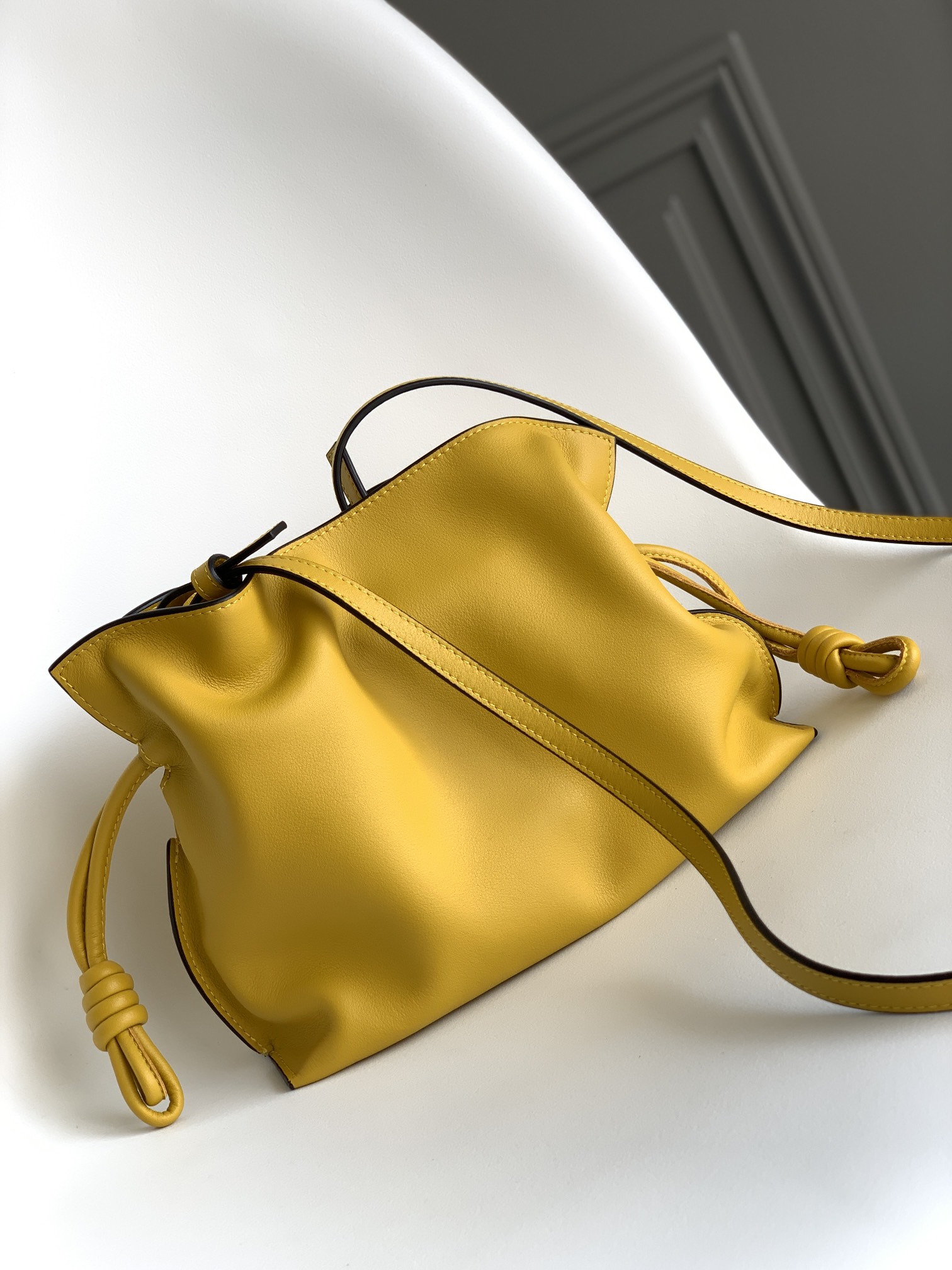 Loewe Small Flamenco Bag in Yellow Calfskin - Image 4