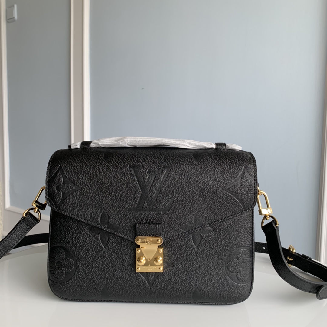 Louis Vuitton Pochette Metis Bag in Black