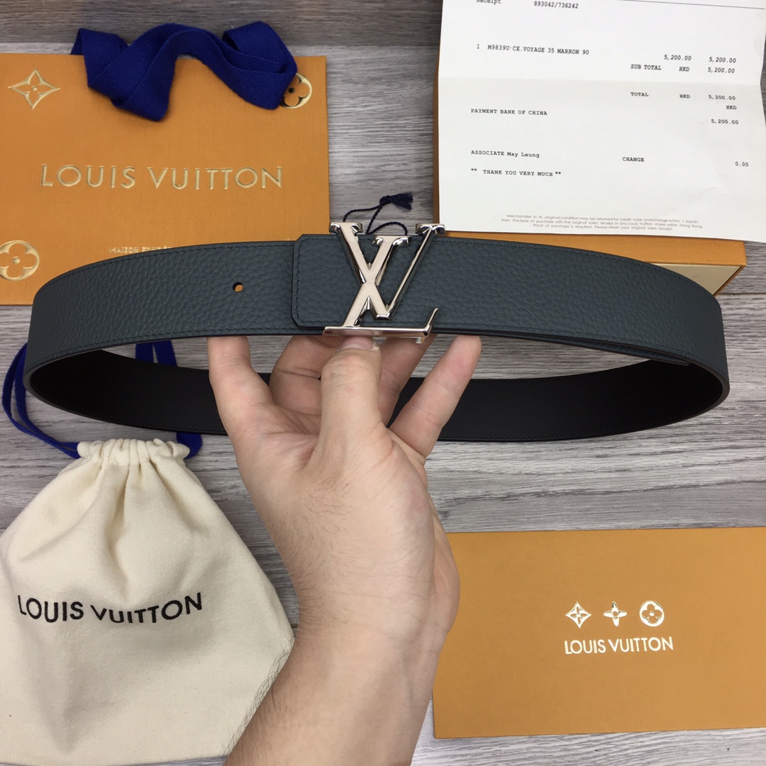 db9bf2_b671100155eb43dbb276043256153e96mv2.jpg Louis Vuitton LV Letter Buckle 40mm Leather Belt - Image 1