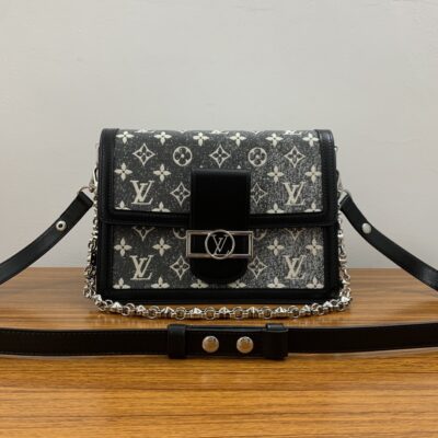 Louis Vuitton Dauphine MM Bag in Monogram Jacquard Denim