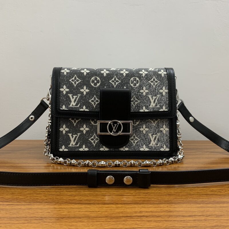 Louis Vuitton Dauphine MM Bag in Monogram Jacquard Denim