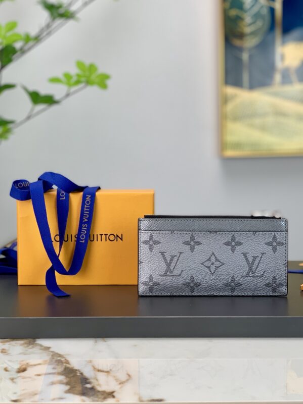 Louis Vuitton Gray Coin Card Holder