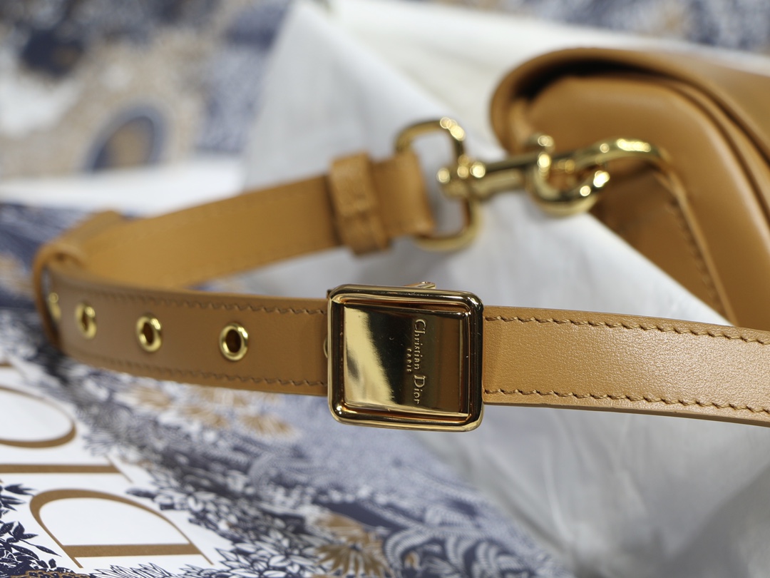 Dior Small Bobby Bag in Caramel Leather - Image 9