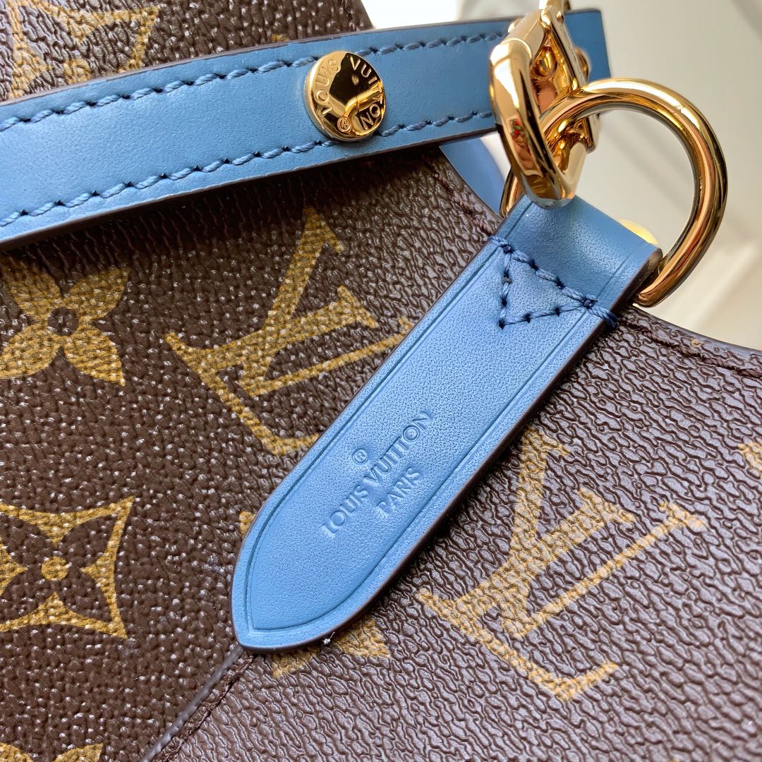 Louis Vuitton NéoNoé MM Blue Jean Bag - Image 6