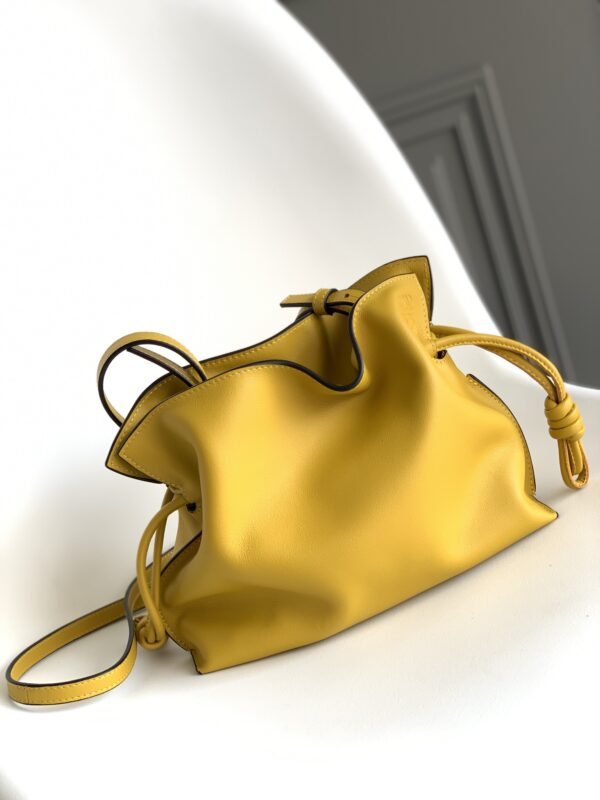 Loewe Small Flamenco Bag in Yellow Calfskin