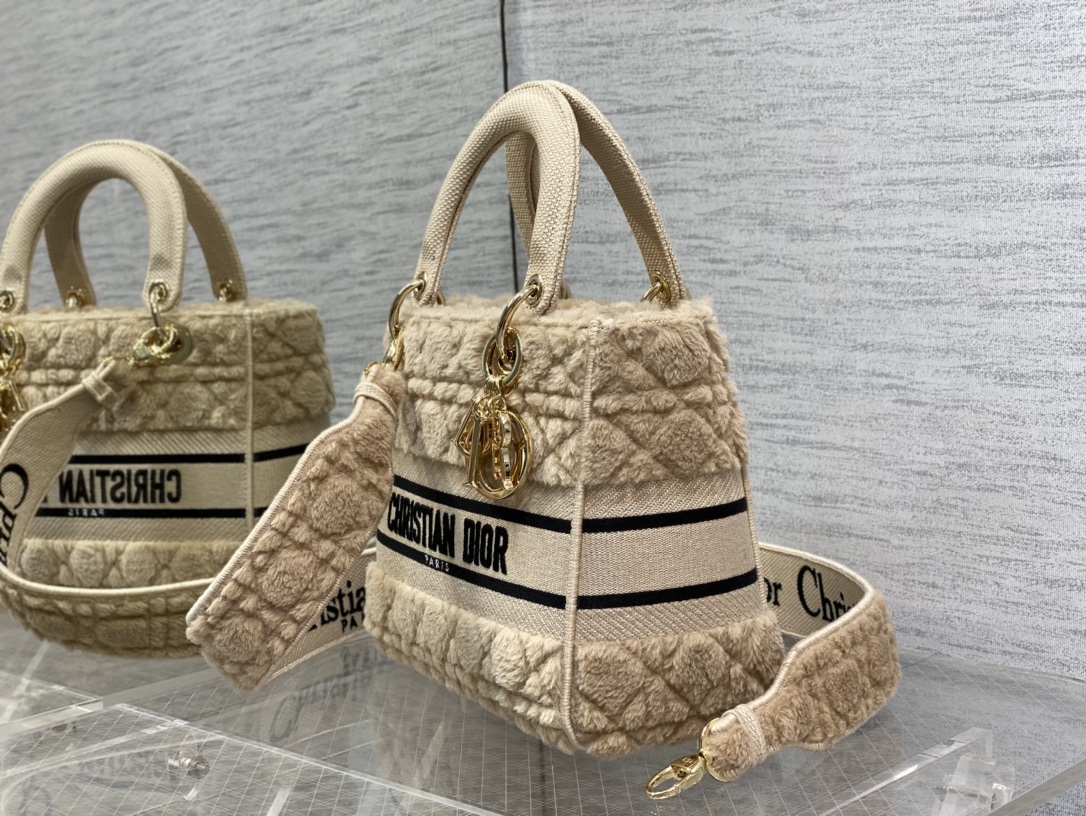 Lady Dior Small Furry Bag - Image 5