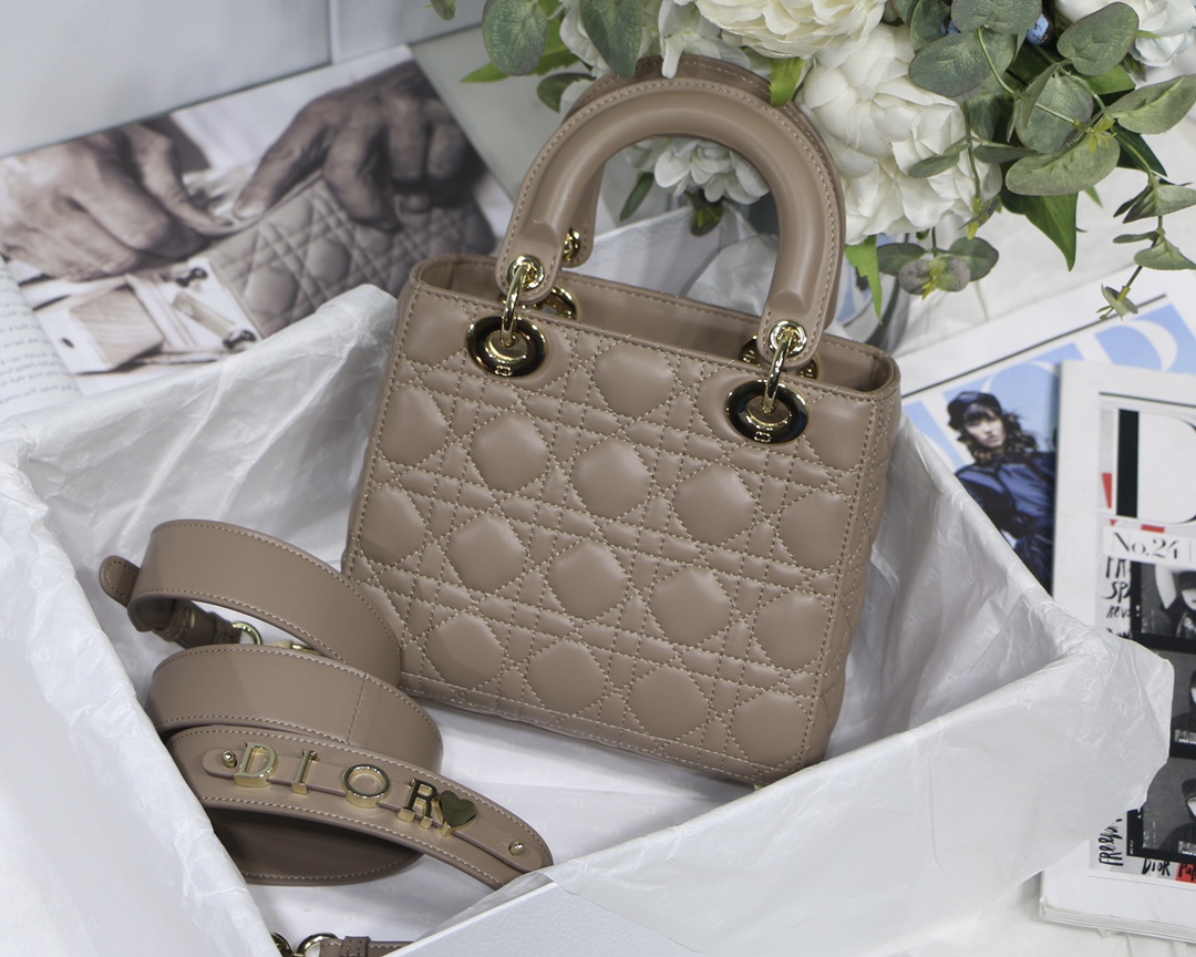 Lady Dior My ABC 20 Bag in Warm Taupe - Image 3