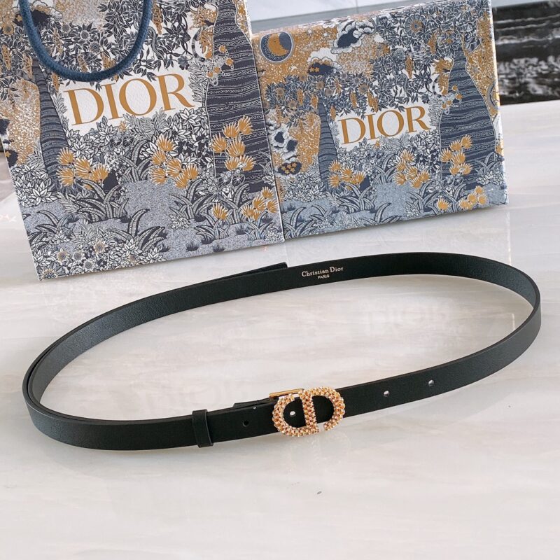Dior D-Renaissance Pin Buckle Leather 17mm Belt
