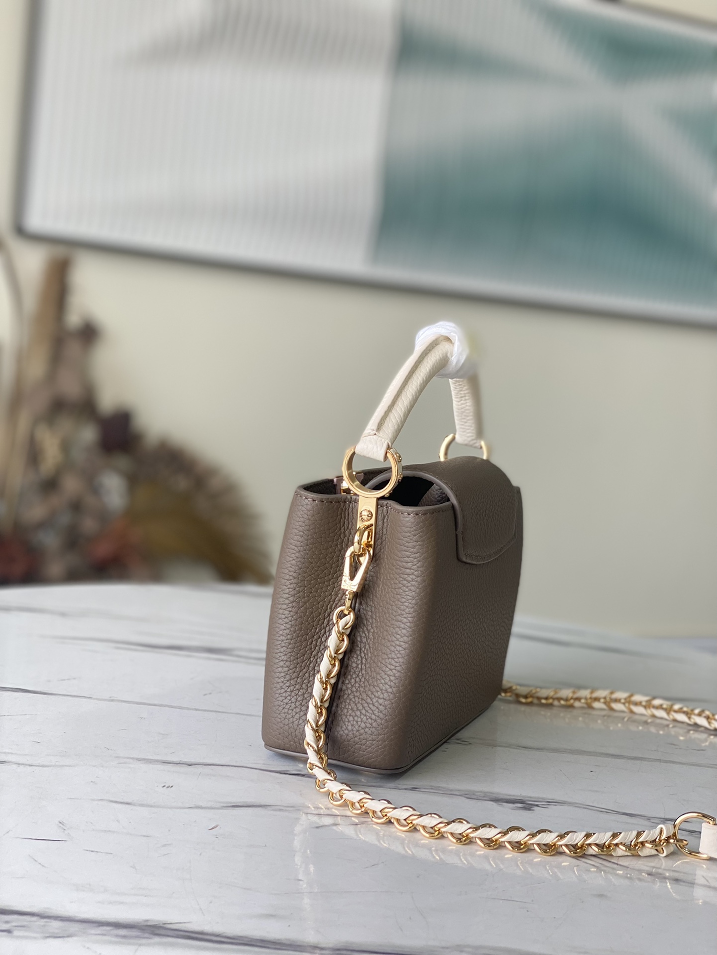 Louis Vuitton Capucines BB Mini Handbag in Brown - Image 4