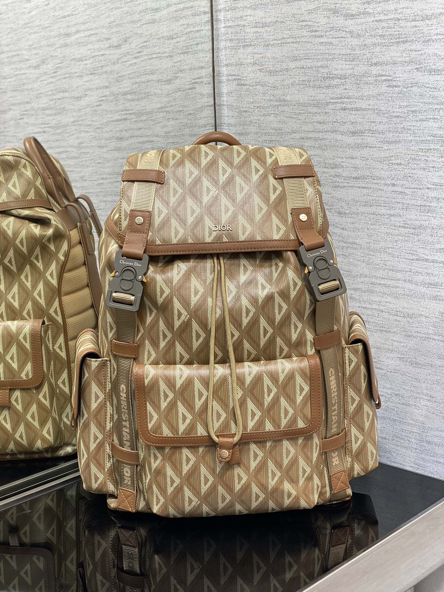 Dior Road Backpack in Brown&Beige