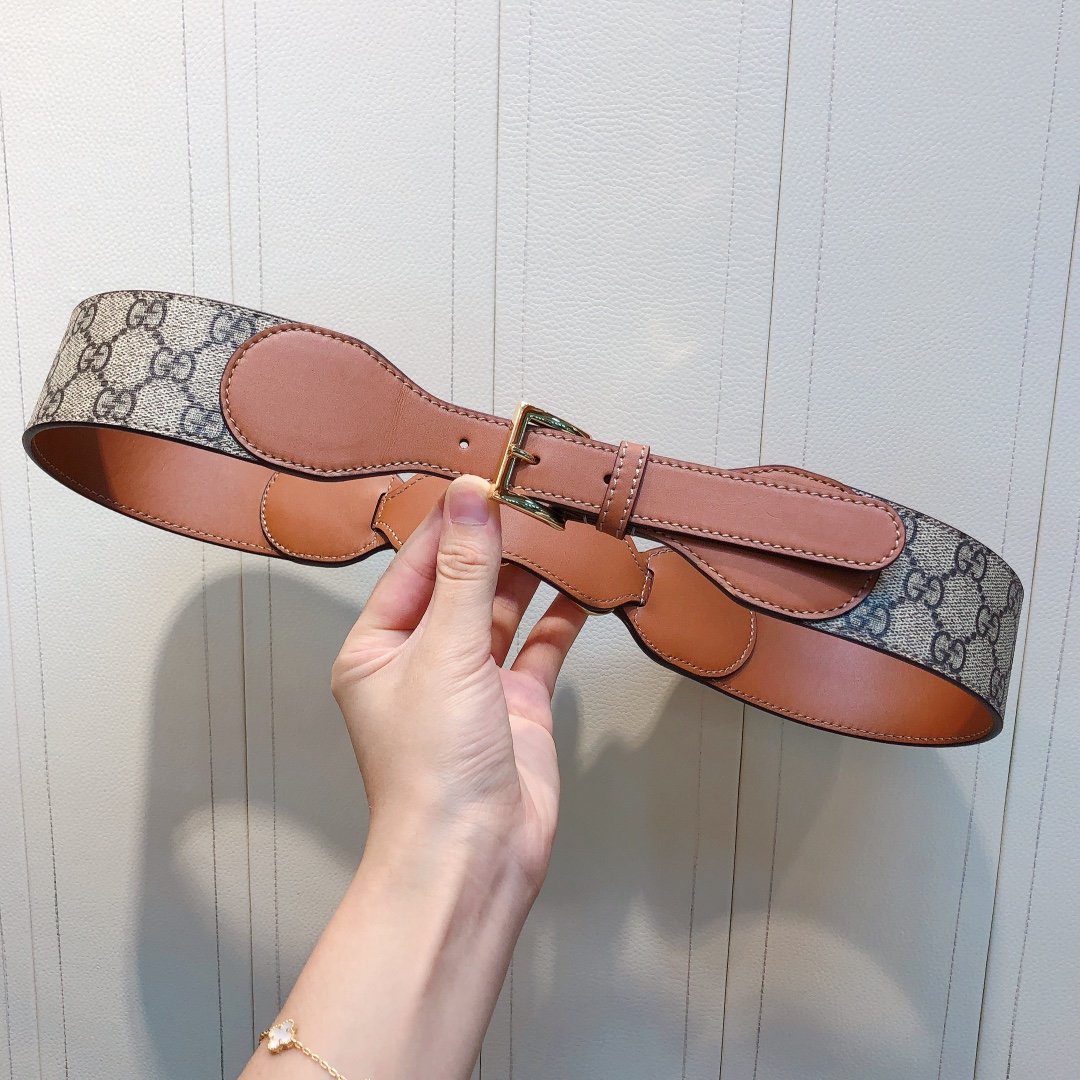 db9bf2_c7b5cce65866458a8c750b50f59107a4mv2.jpg Gucci Canvas&Leather Belt - Image 1