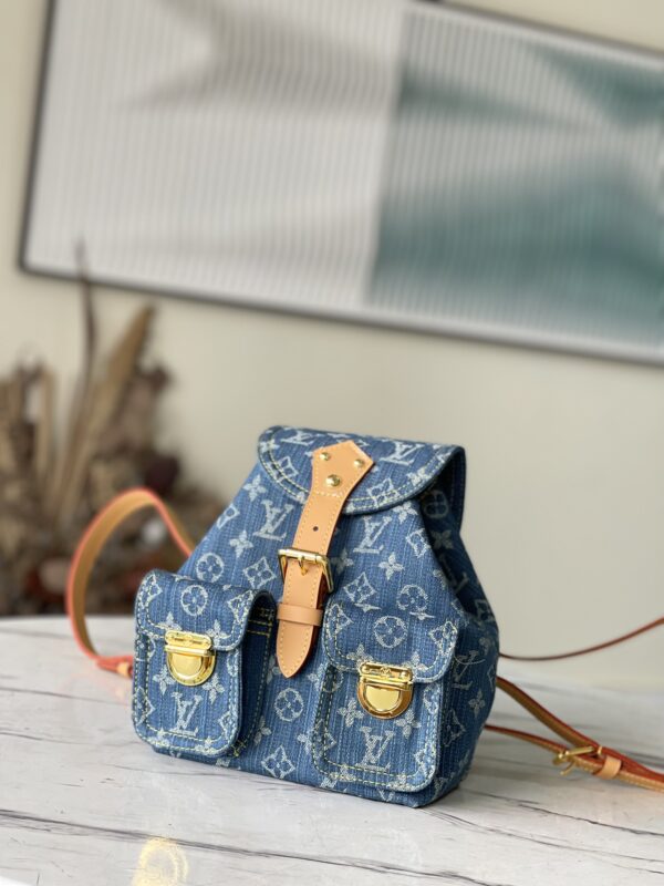 Louis Vuitton Small Universal Backpack in Blue Denim